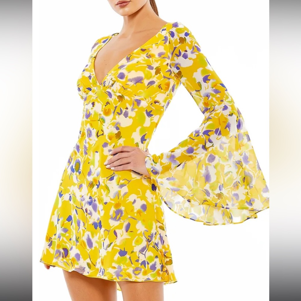 Mac Duggal floral dress